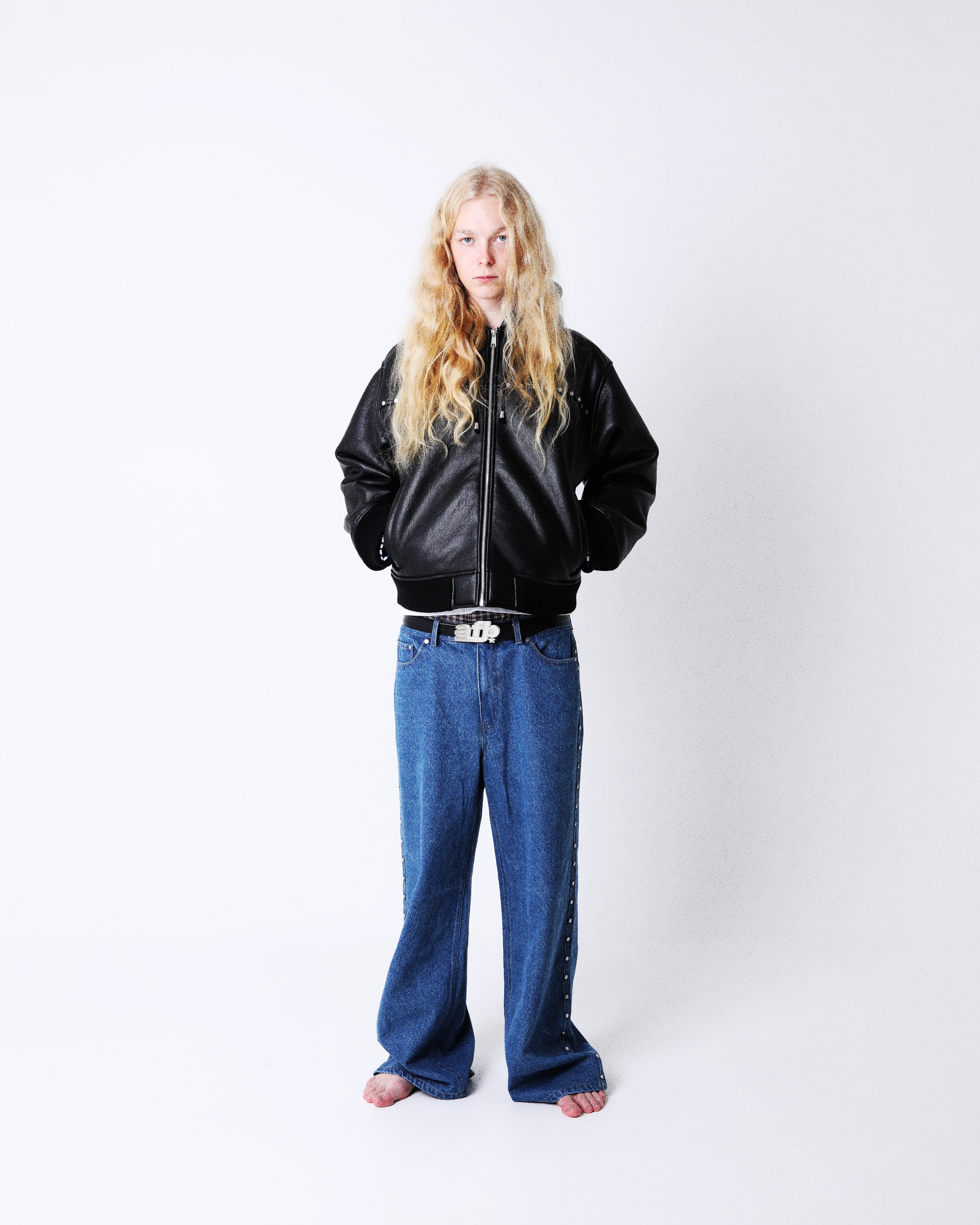 ジャケット・アウター AFB STUDDED HOODED BOMBER JACKET STUDDED HOODED BOMBER JACKET – AFB