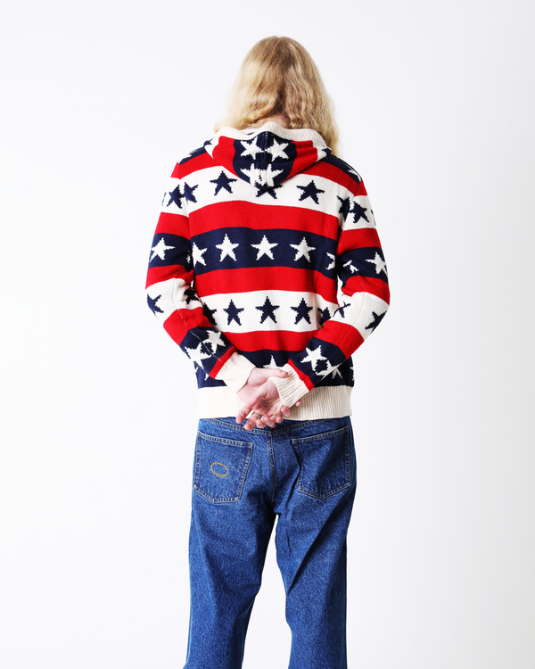 STAR KNIT HOODIE