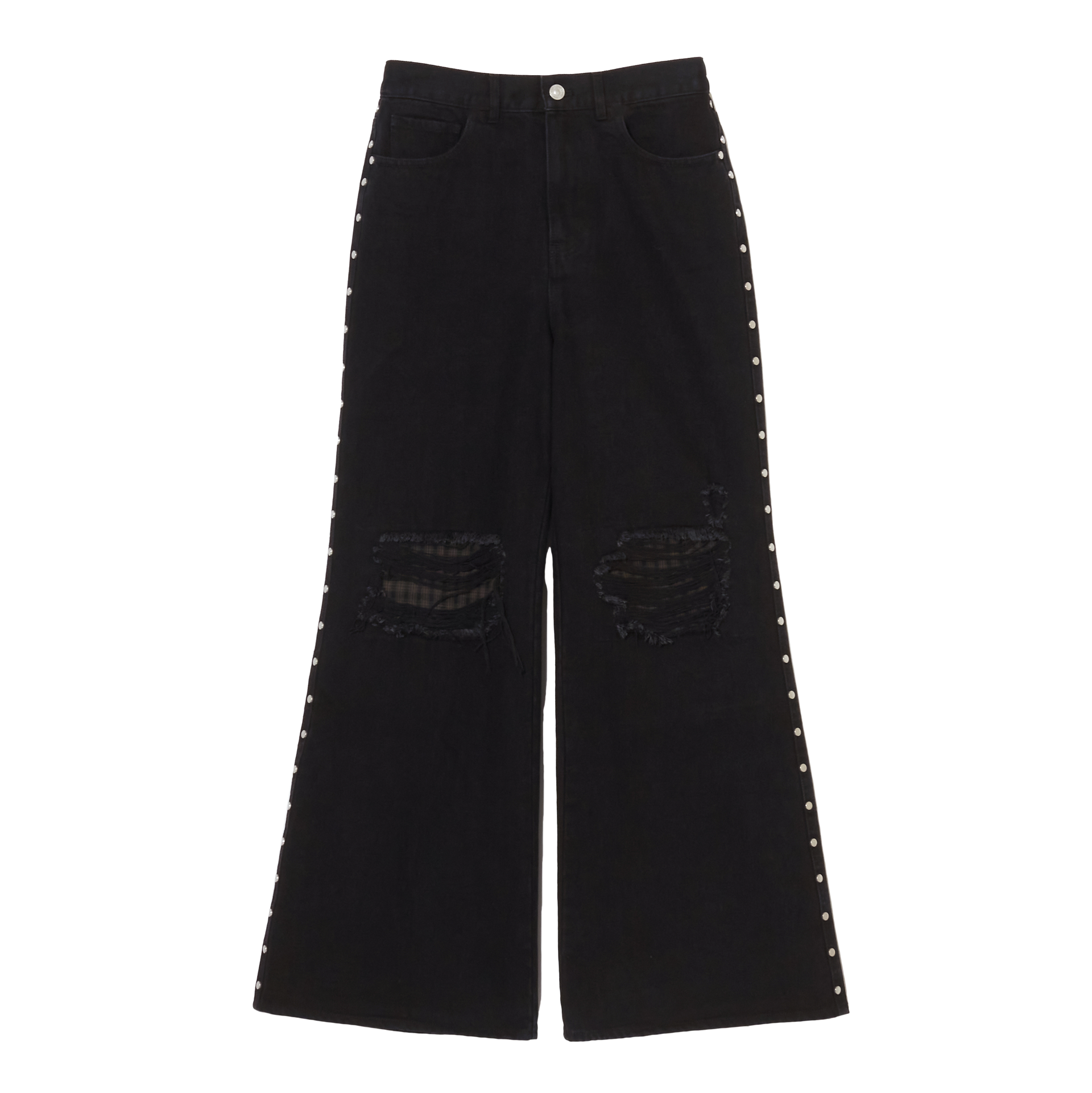 afb REPAIRED STUDDED BAGGY PANTS afb REPAIRED STUDDED BAGGY PANTS