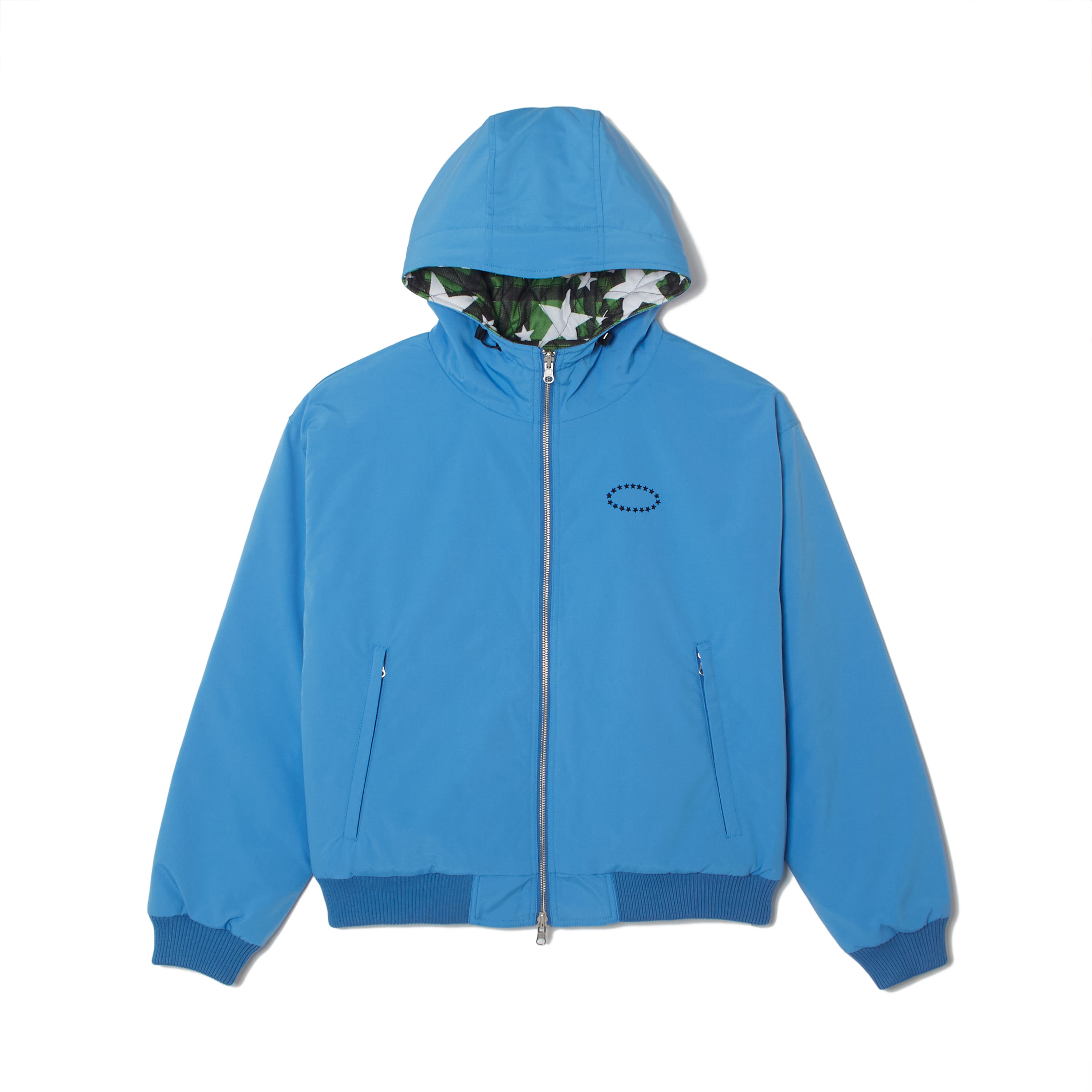 afb REVERSIBLE NYLON CHECK PARKA