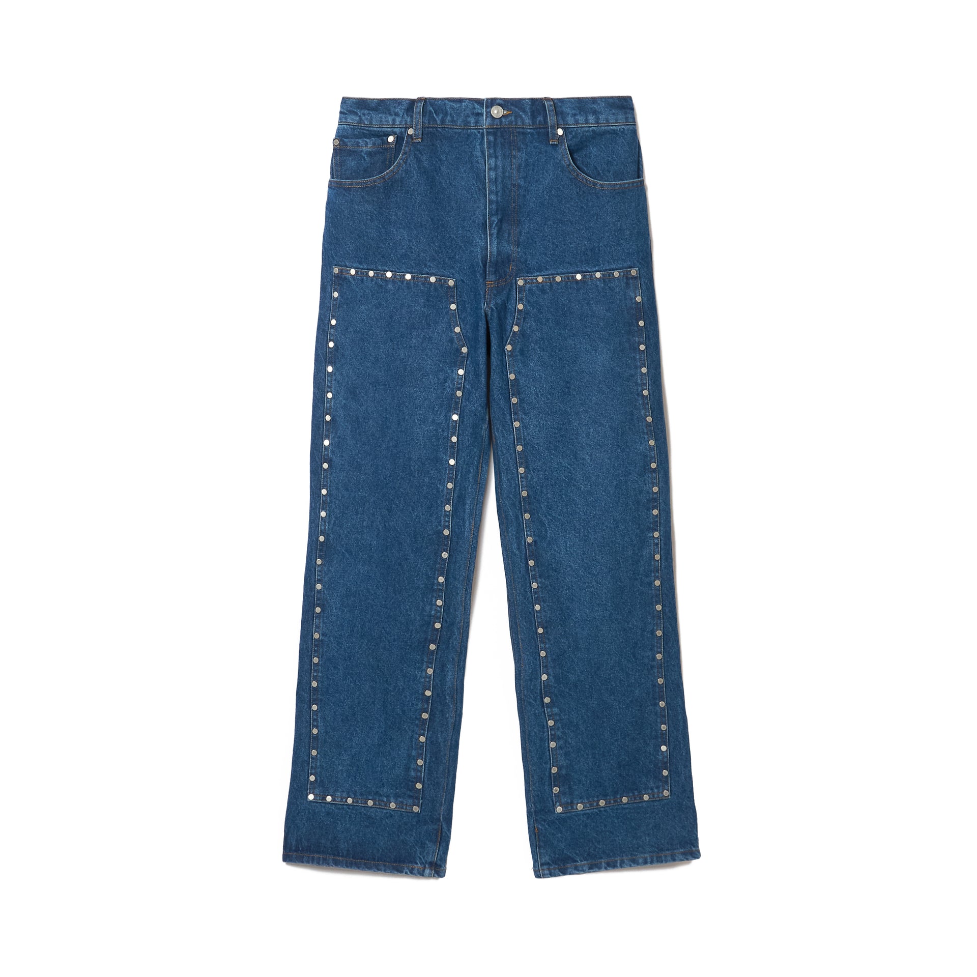 STRAIGHT DOUBLE KNEE STUDDED PANTS – AFB