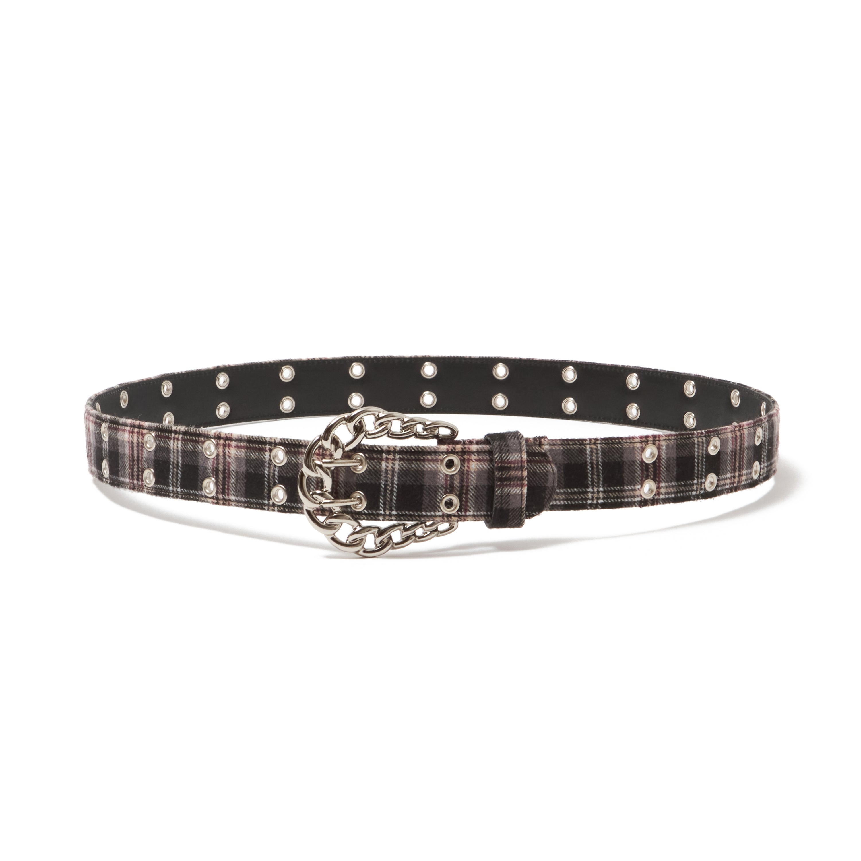 小物 AFB FLANNEL CHECK BELT BLACK GREY FLANNEL CHECK BELT – AFB