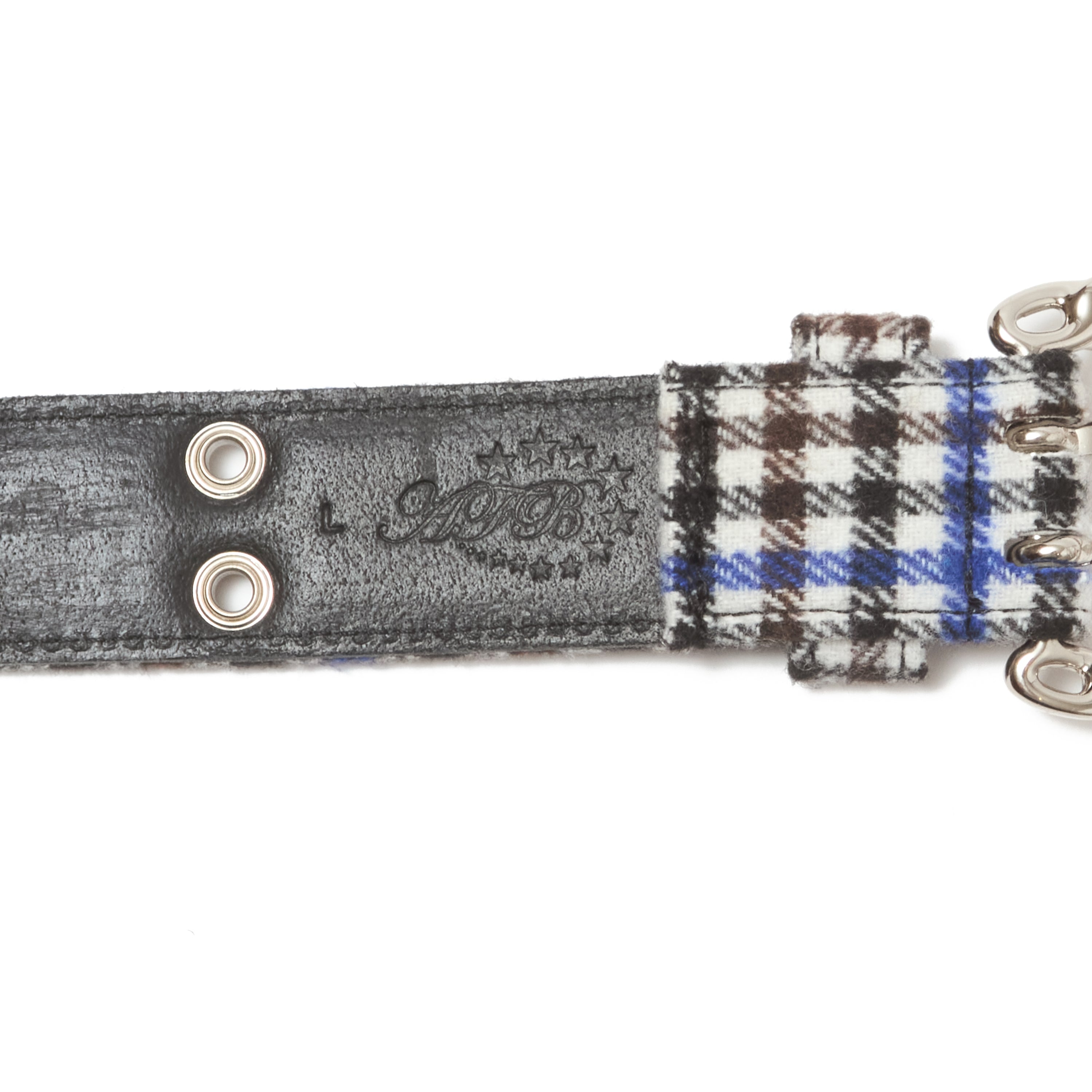 小物 AFB FLANNEL CHECK BELT BLACK GREY FLANNEL CHECK BELT – AFB