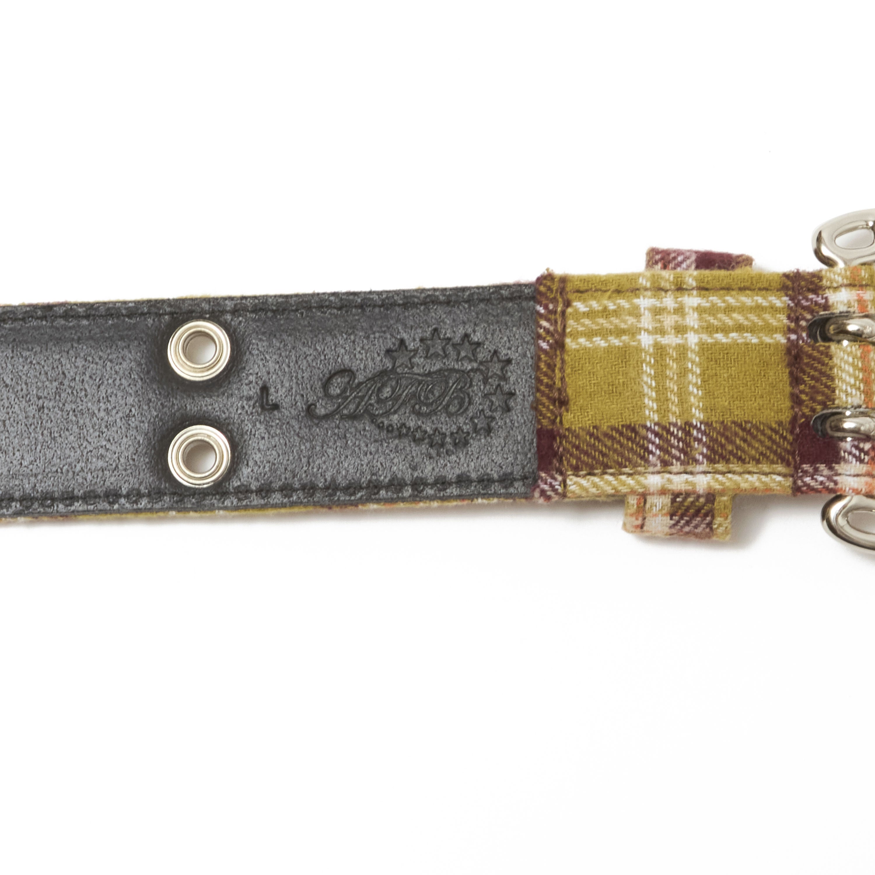 afb　FLANNEL CHECK BELT Mサイズ　店舗限定 AFB / エーエフビー FLANNEL CHECK BELT（ベルト）｜PULP