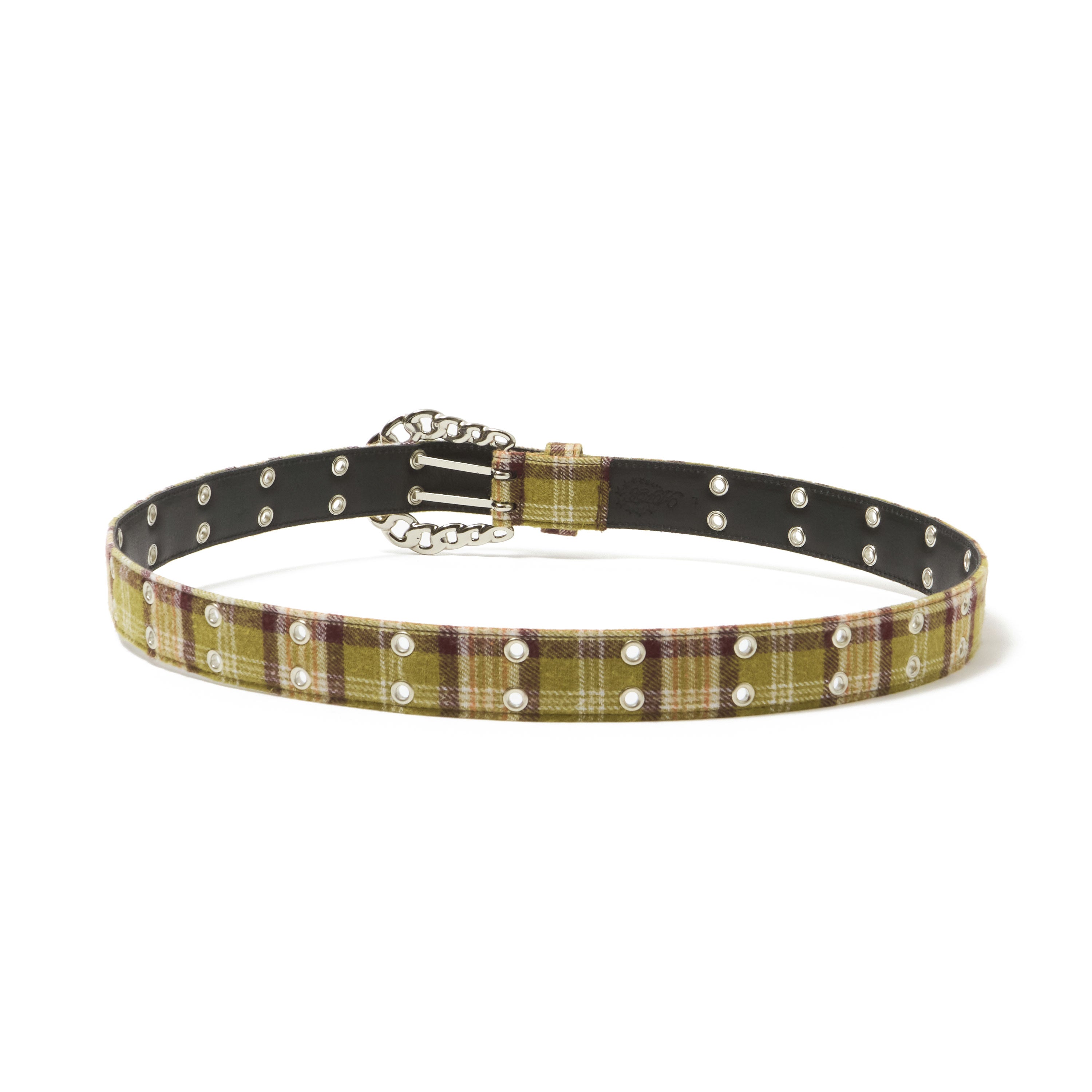 小物 AFB FLANNEL CHECK BELT BLACK GREY Accessories – AFB