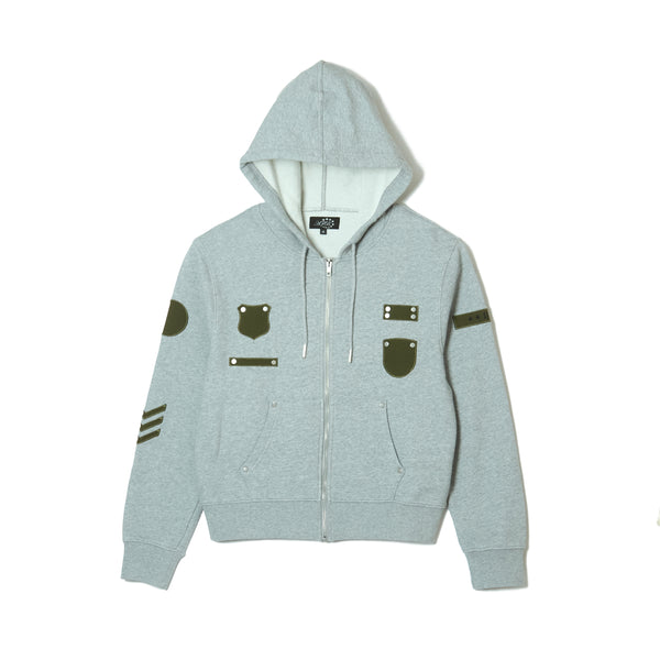PATCHED ZIP HOODIE