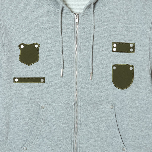 PATCHED ZIP HOODIE