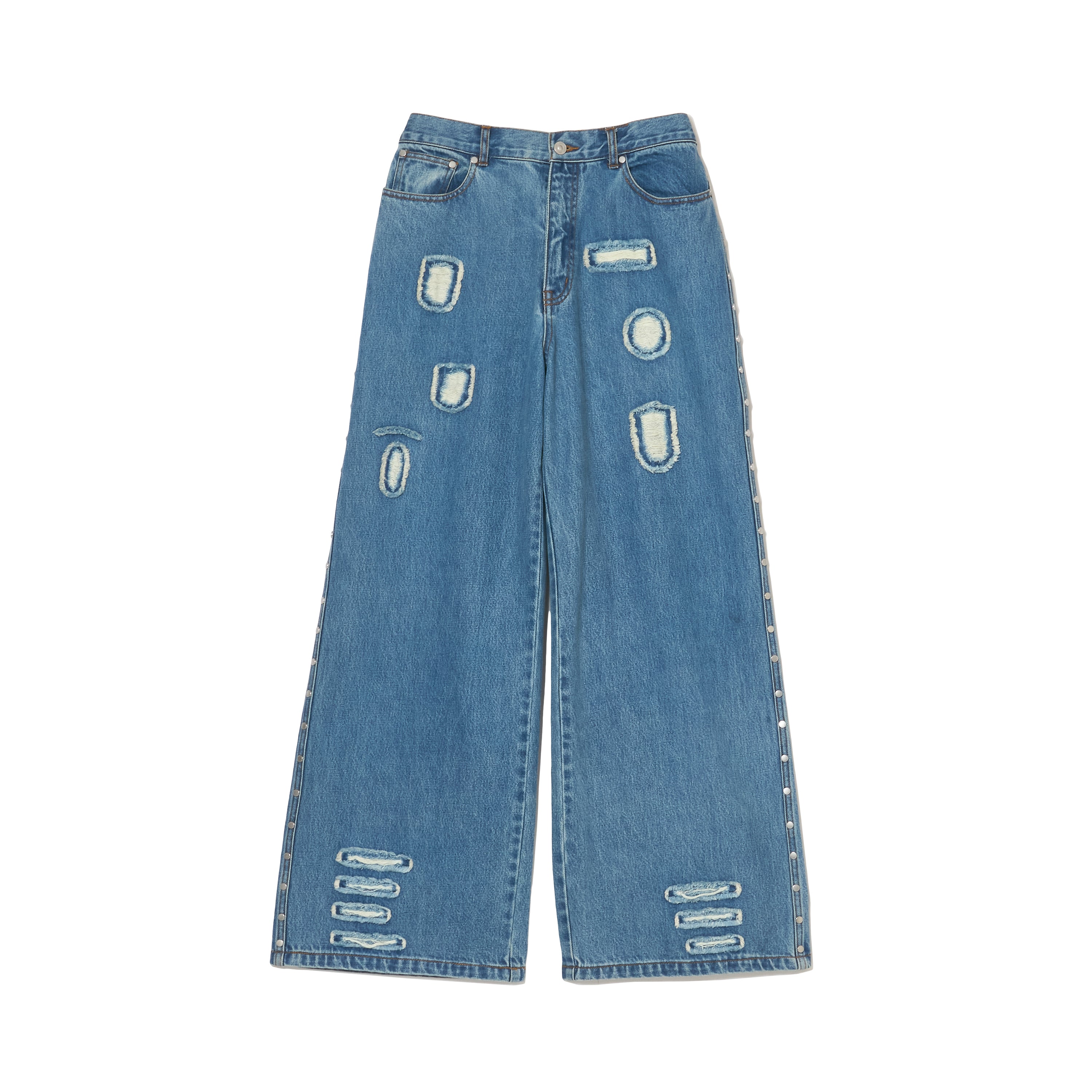 AFB スタッツデニム AFB / エーエフビー STRAIGHT STUDDED PANTS（デニムパンツ