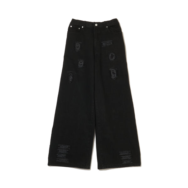 PATCHED DENIM PANTS