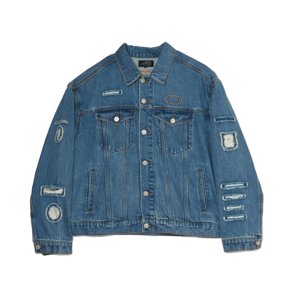 OVERSIZED PATCHED DENIM JACKET