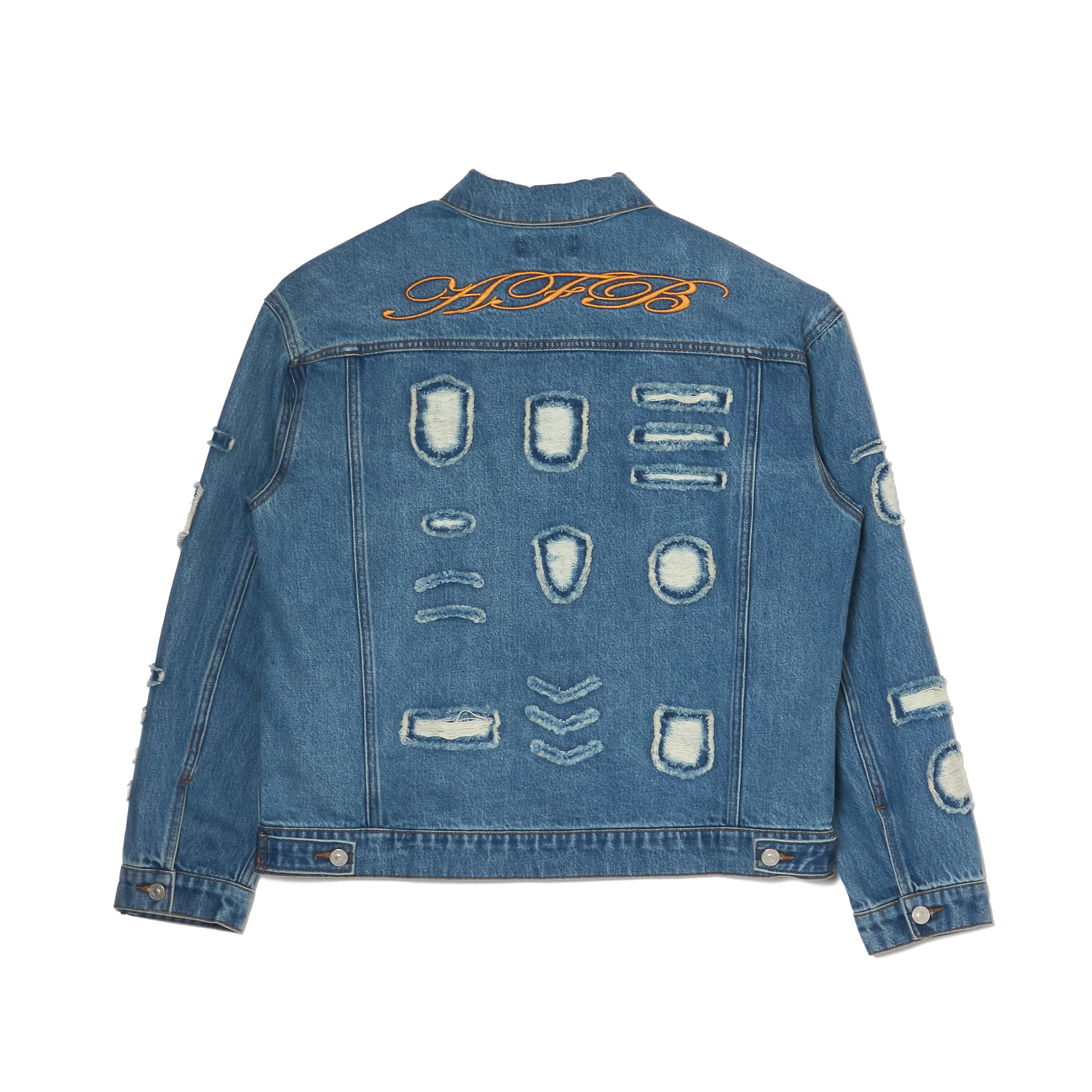 OVERSIZED PATCHED DENIM JACKET
