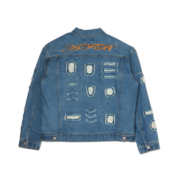 OVERSIZED PATCHED DENIM JACKET