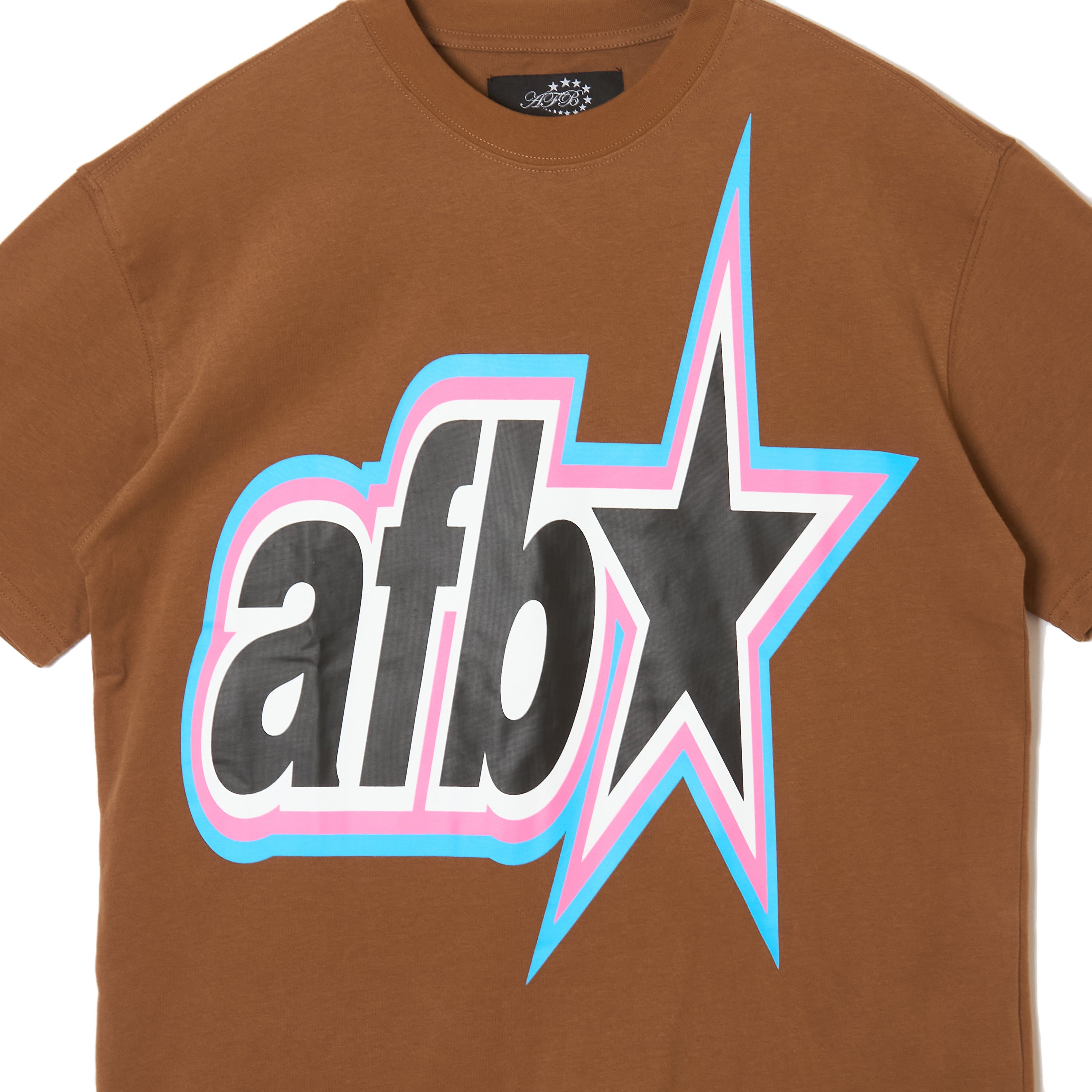 Afb MOVING STAR TEE moving star tee⁄Tシャツ⁄XS⁄コットン⁄BRW 【公式