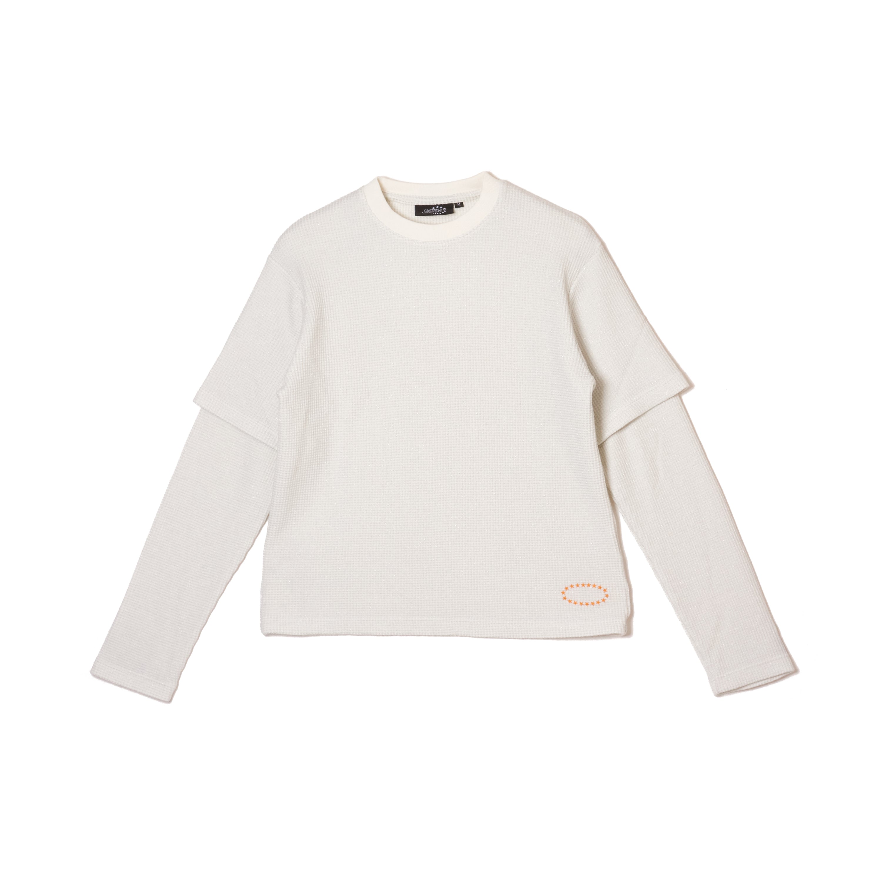 AFB / THERMAL LAYERED GLITTER LS TEE/長袖Tシャツ/M/コットン/GRY THERMAL LAYERD GLITTER LS TEE – AFB