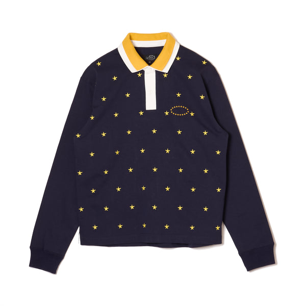 DOUBLE LAYERD LS POLO SHIRTS