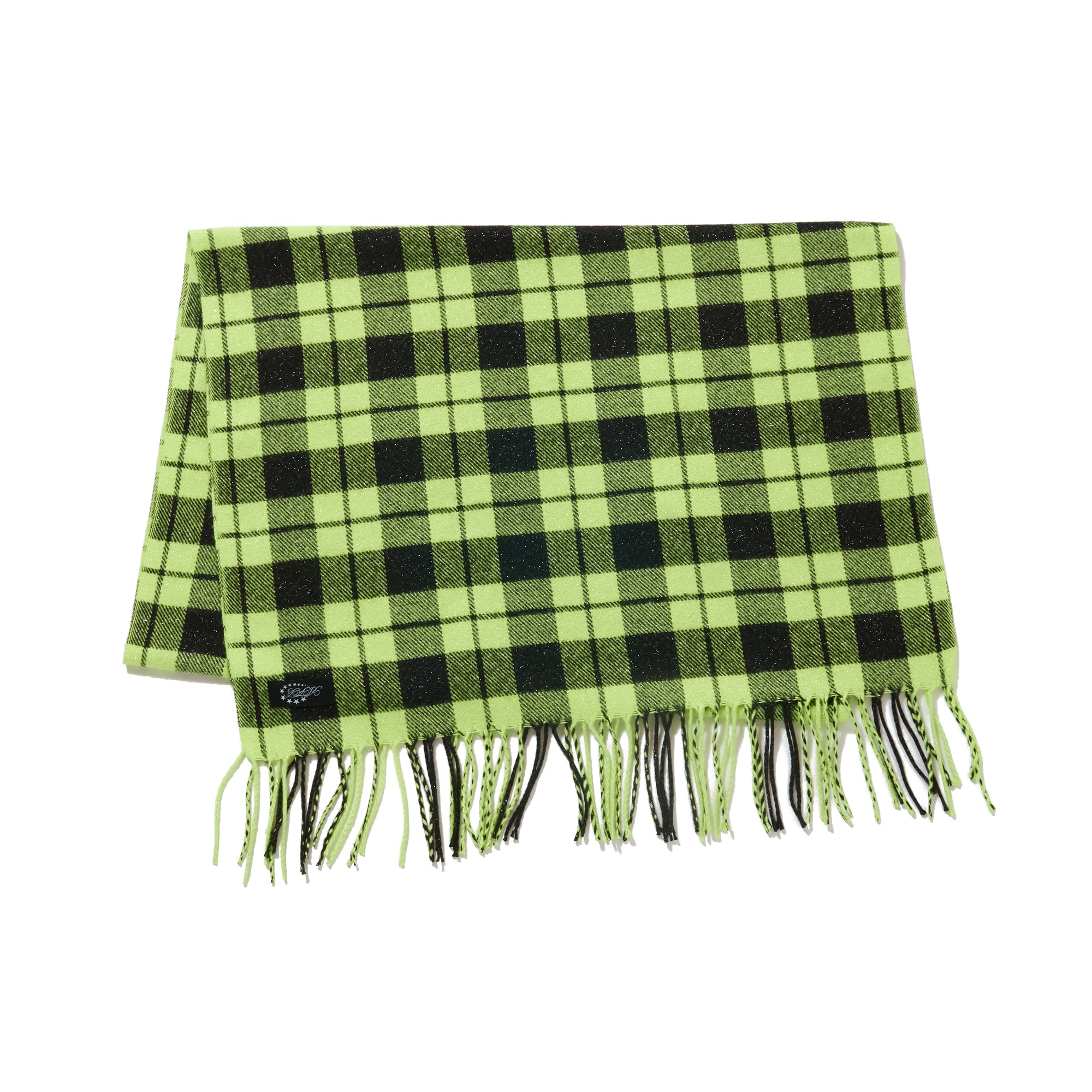 GLITTER CHECK SCARF