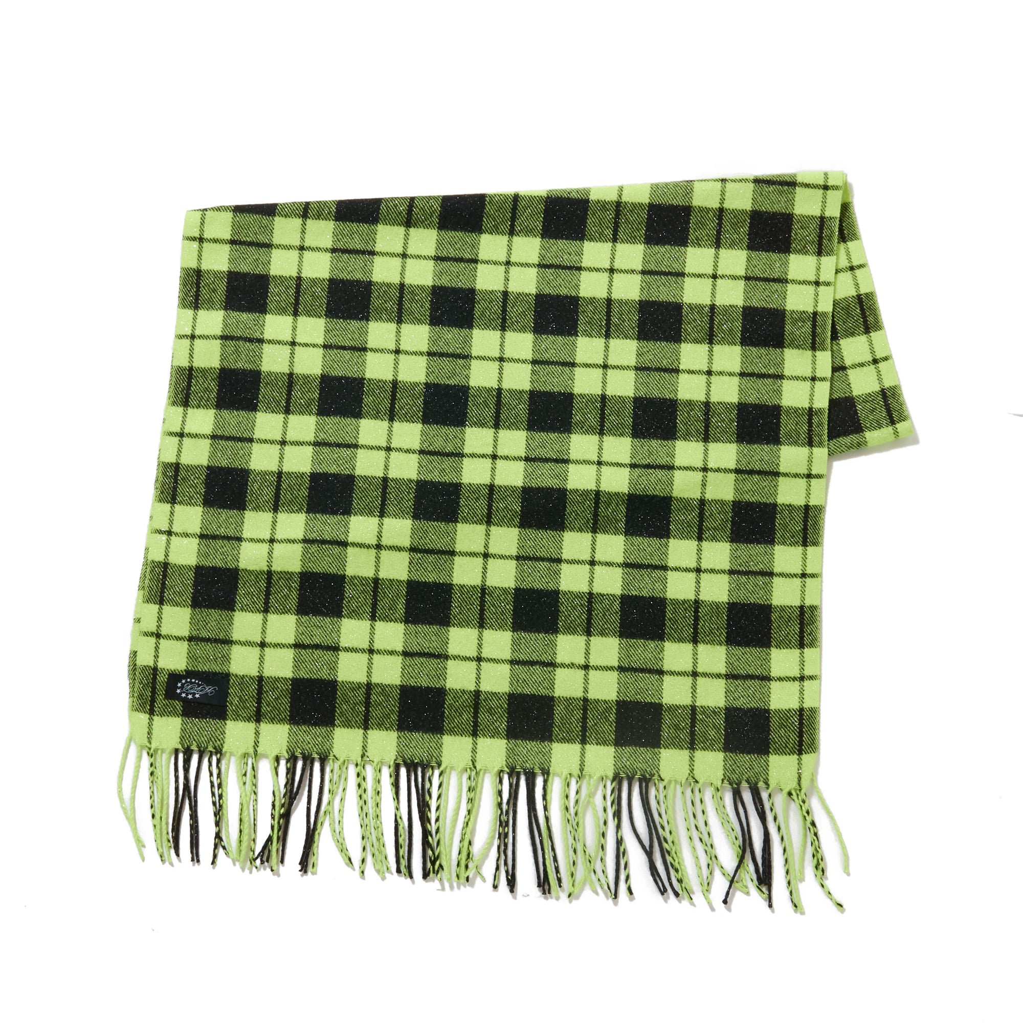 GLITTER CHECK SCARF