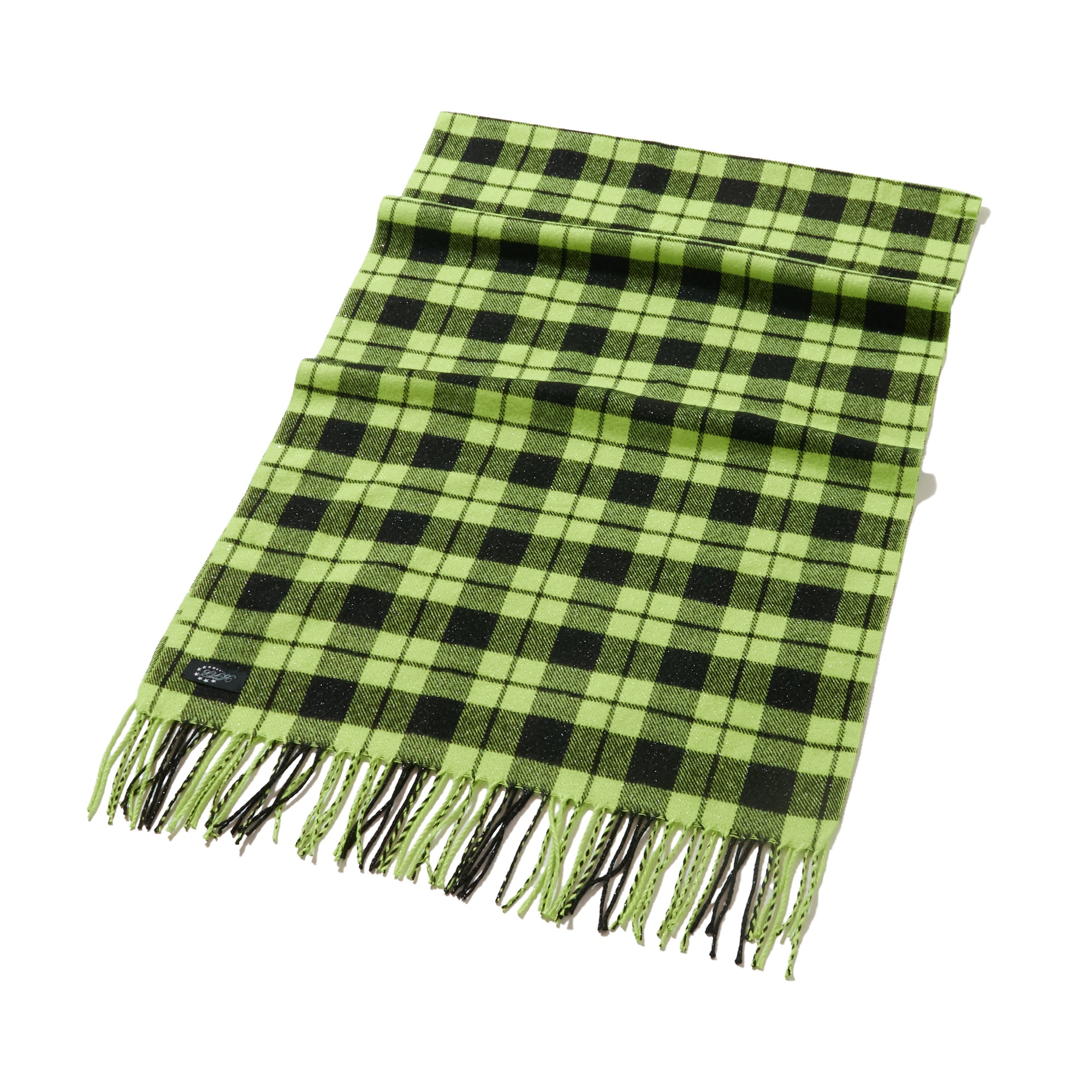 GLITTER CHECK SCARF