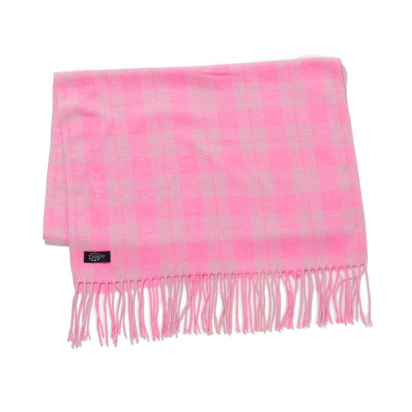 GLITTER CHECK SCARF