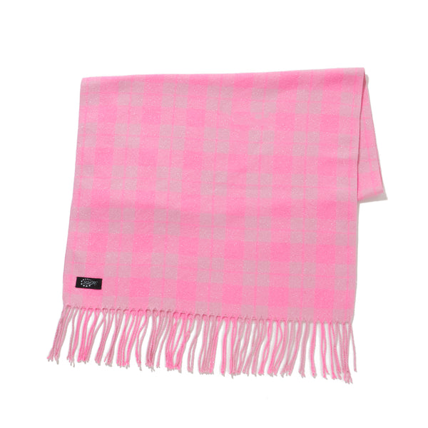GLITTER CHECK SCARF