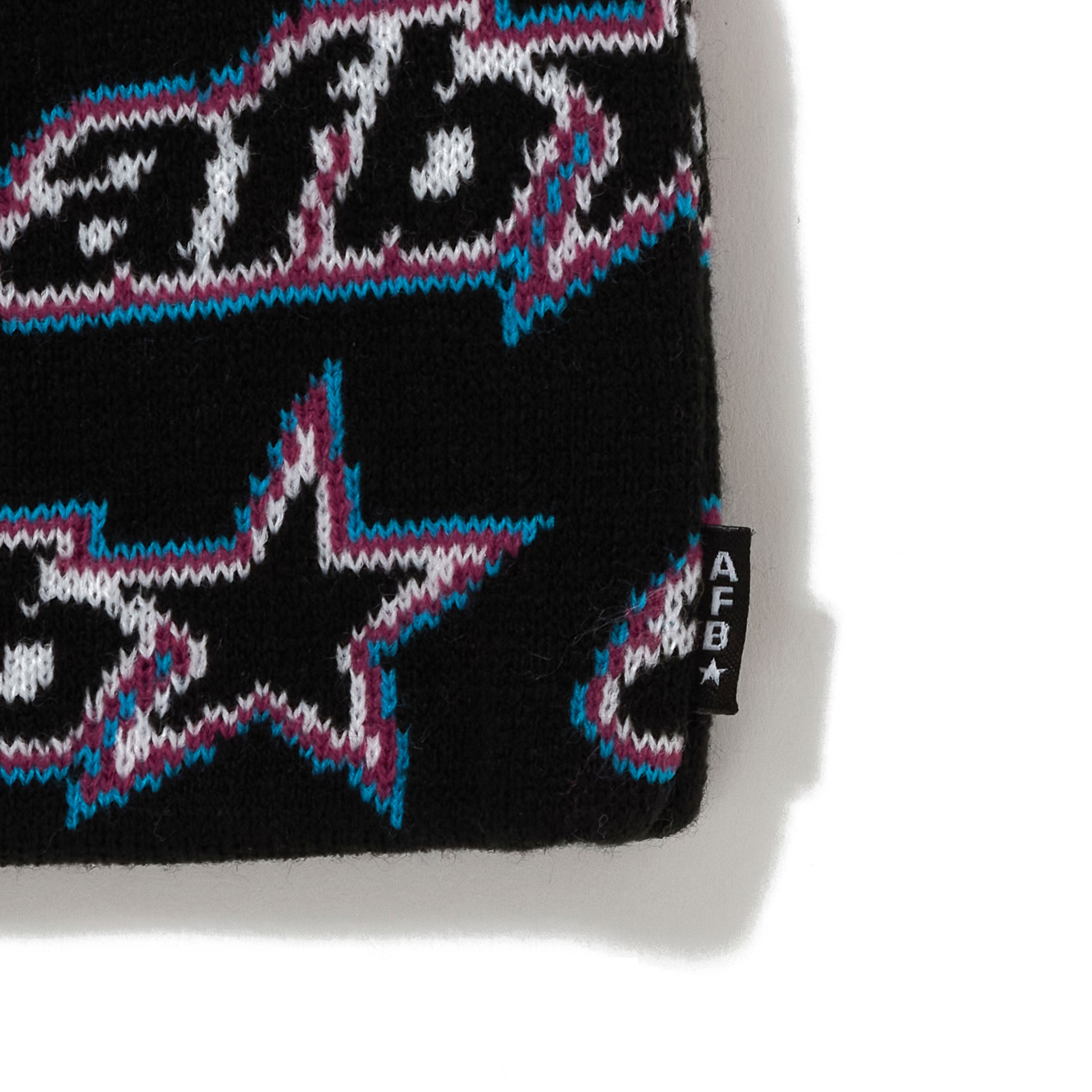 AFB single beanie 黒 AFB SINGLE BEANIE