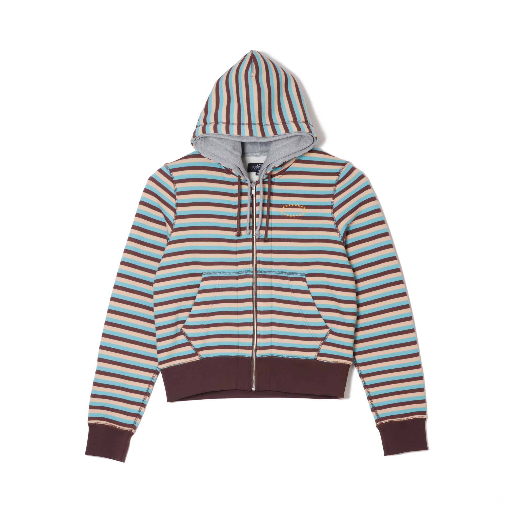 DOUBLE LAYERD ZIP UP HOODIE