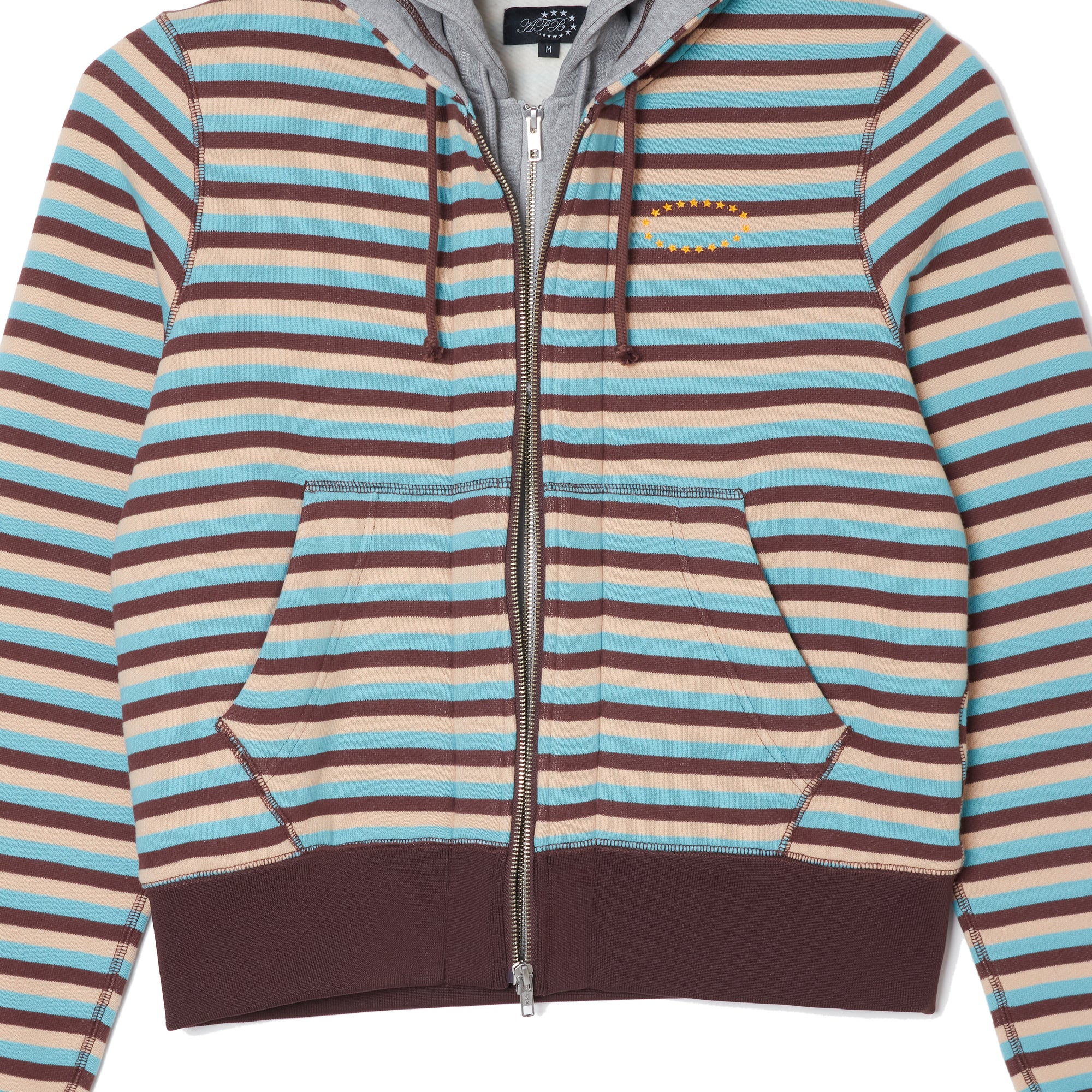 DOUBLE LAYERD ZIP UP HOODIE