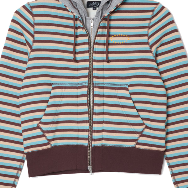 DOUBLE LAYERD ZIP UP HOODIE