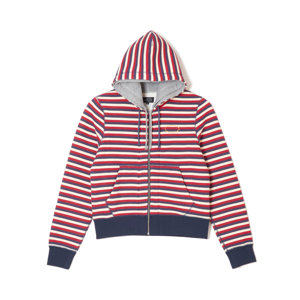 DOUBLE LAYERD ZIP UP HOODIE