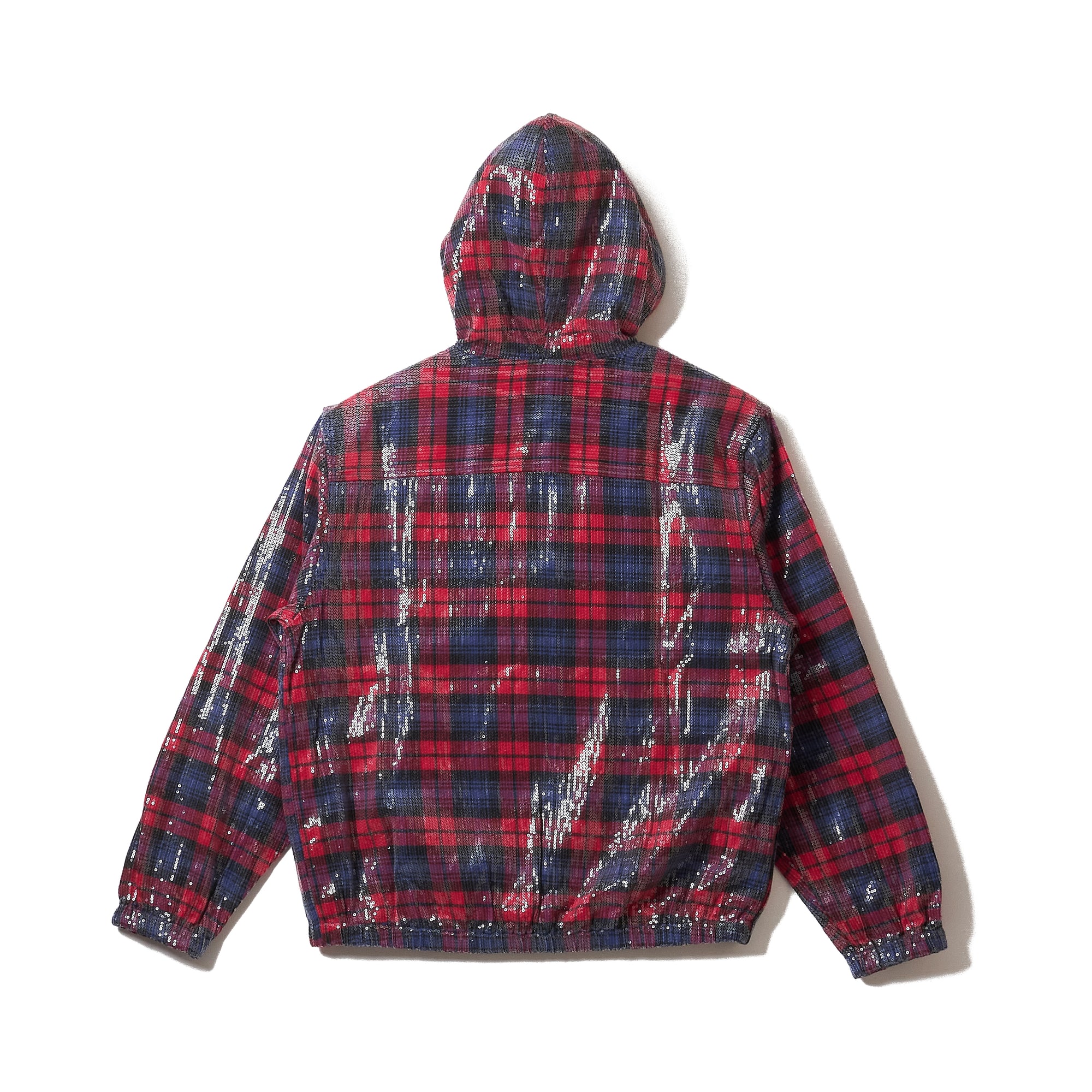 HOODED SPANGLE FLANNEL JACKET