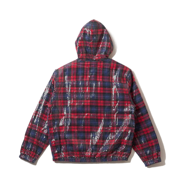 HOODED SPANGLE FLANNEL JACKET