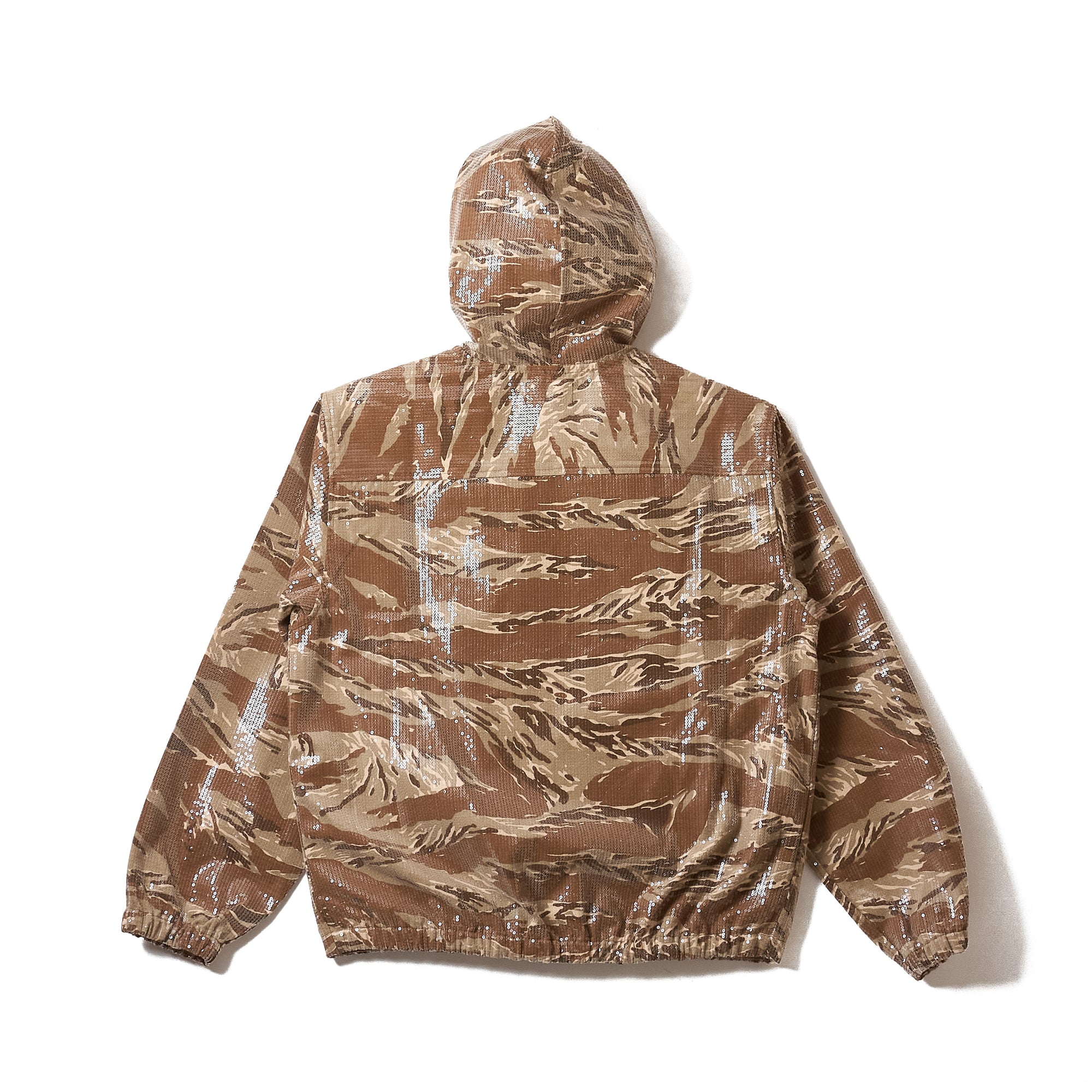 HOODED SPANGLE FLANNEL JACKET