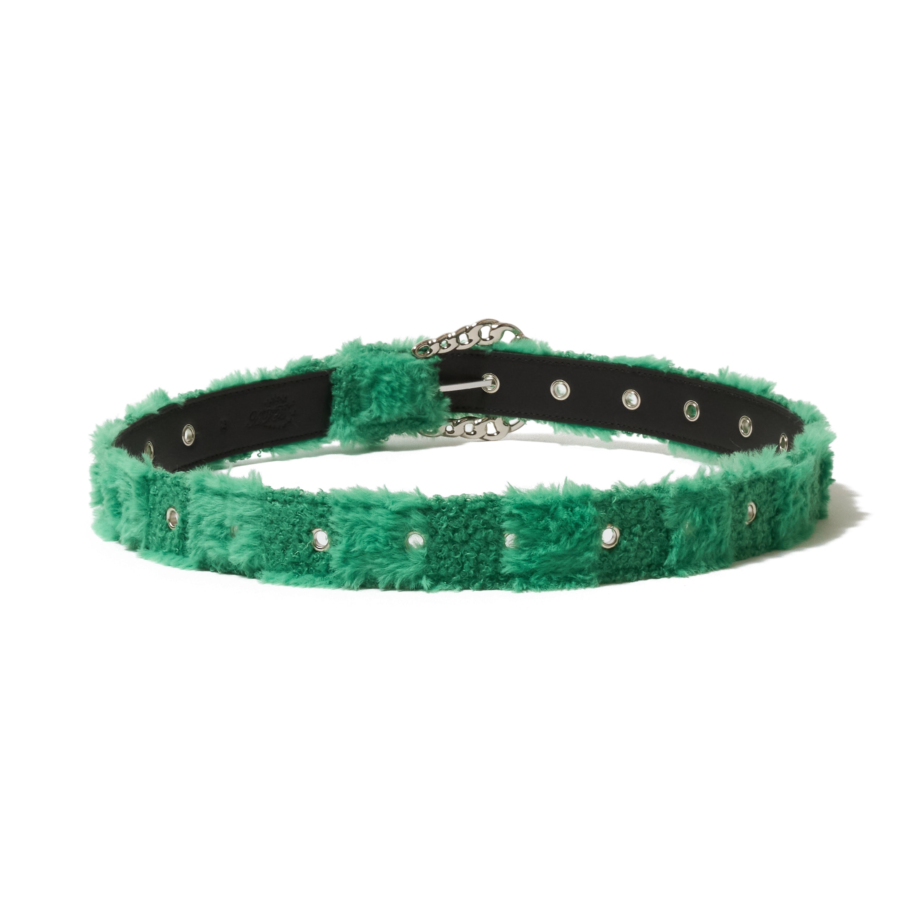 小物 AFB FUR BELT GREEN XL FUR BELT – AFB