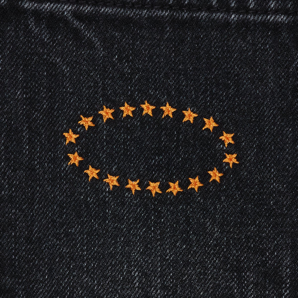 WMS STUDDED LONG DENIM SKIRT