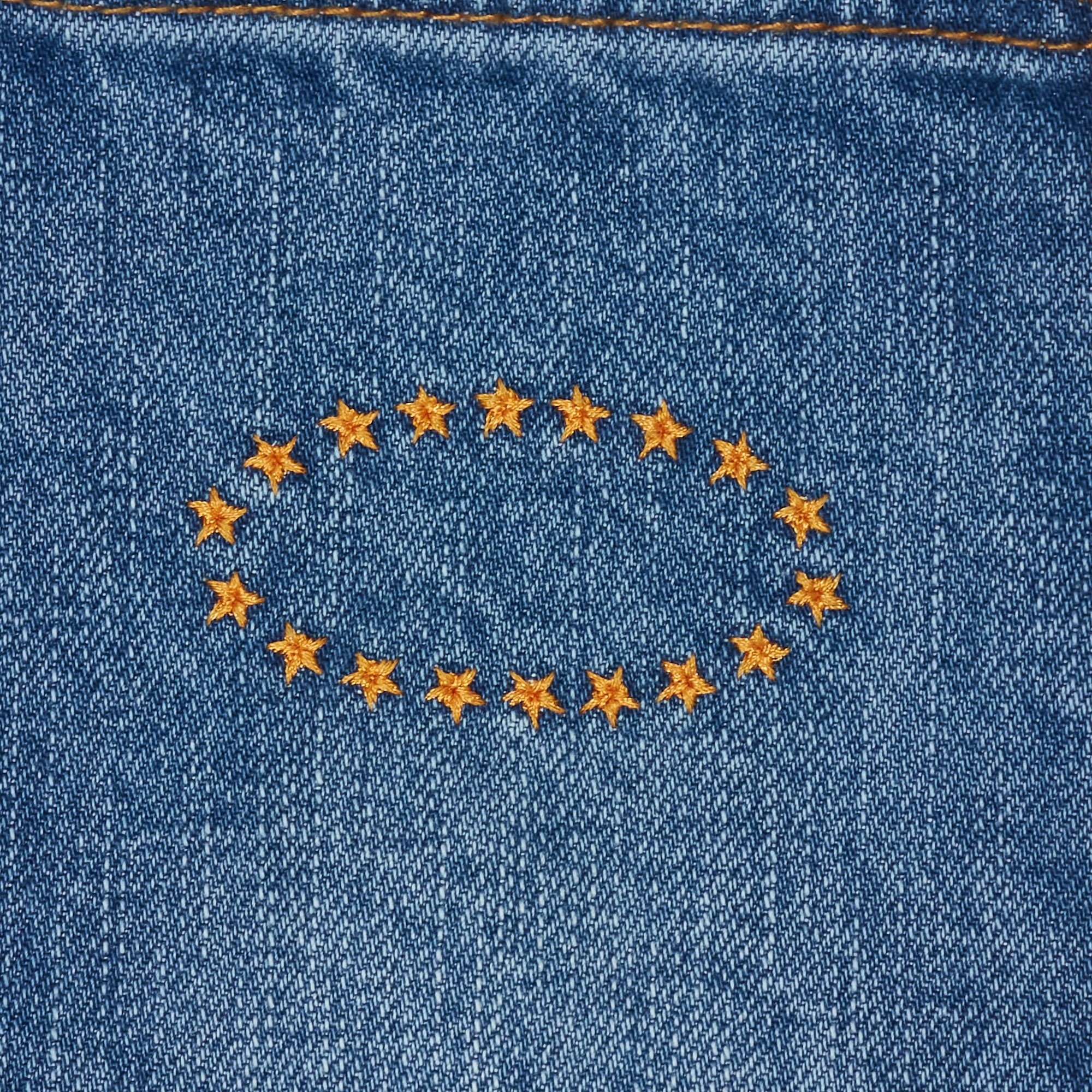 WMS STUDDED LONG DENIM SKIRT