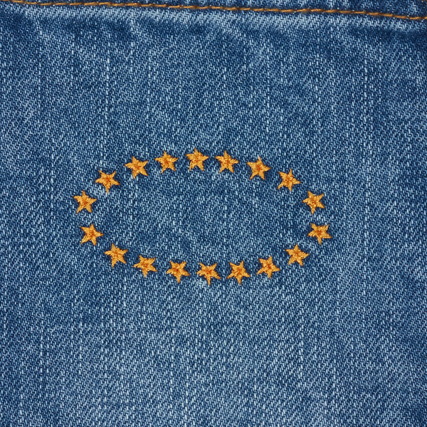 WMS STUDDED LONG DENIM SKIRT