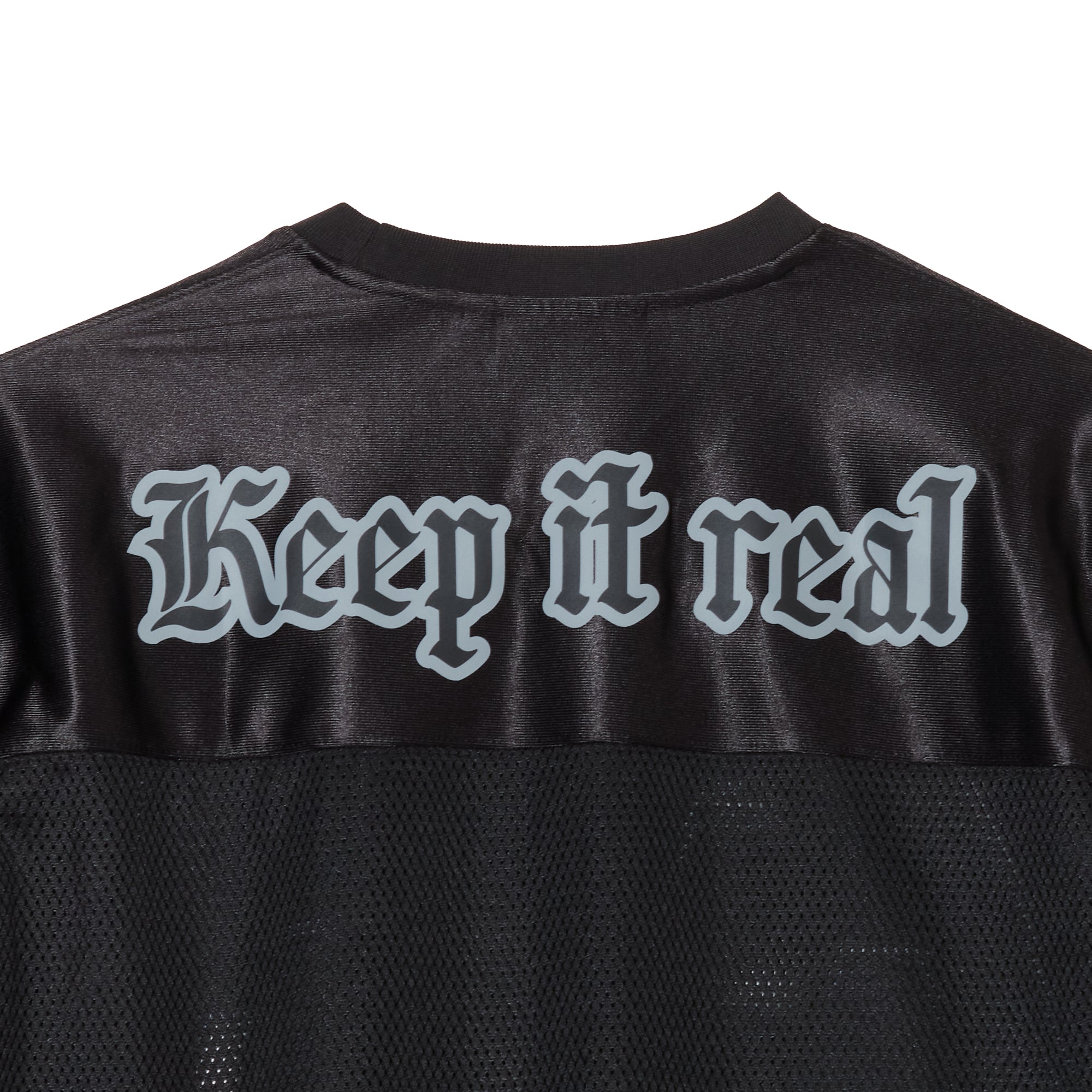 BIG LOGO MESH FOOTBALL TEE