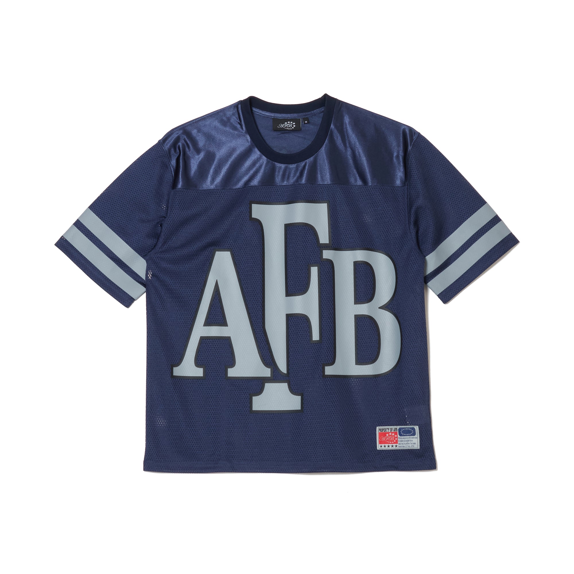 BIG LOGO MESH FOOTBALL TEE