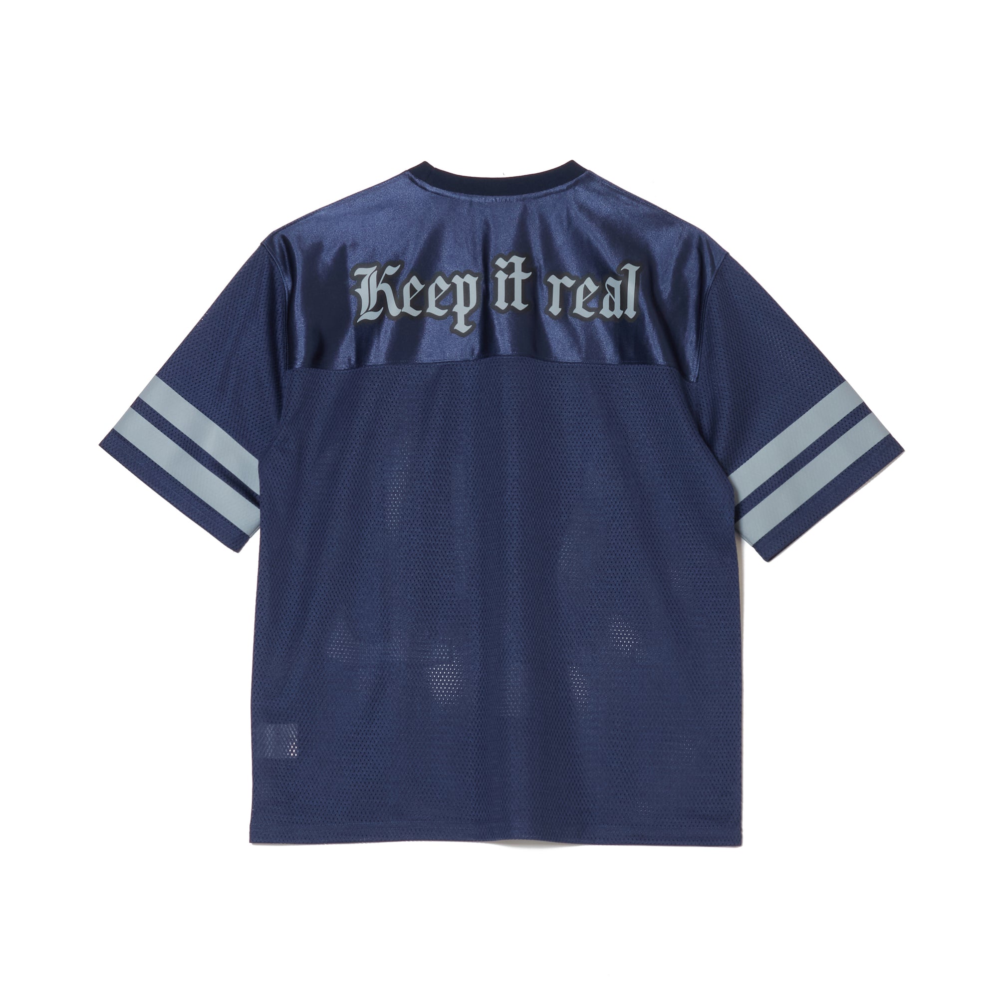 BIG LOGO MESH FOOTBALL TEE