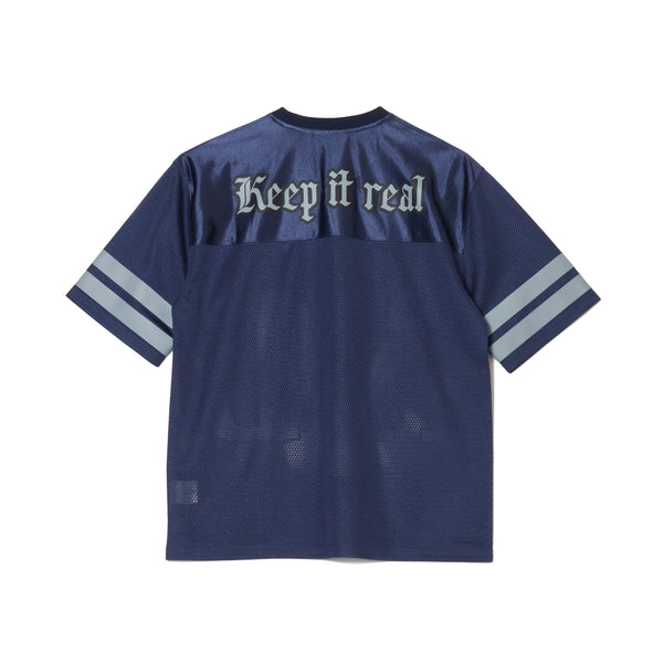 BIG LOGO MESH FOOTBALL TEE