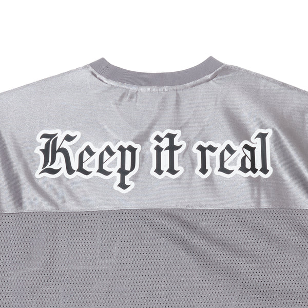 BIG LOGO MESH FOOTBALL TEE