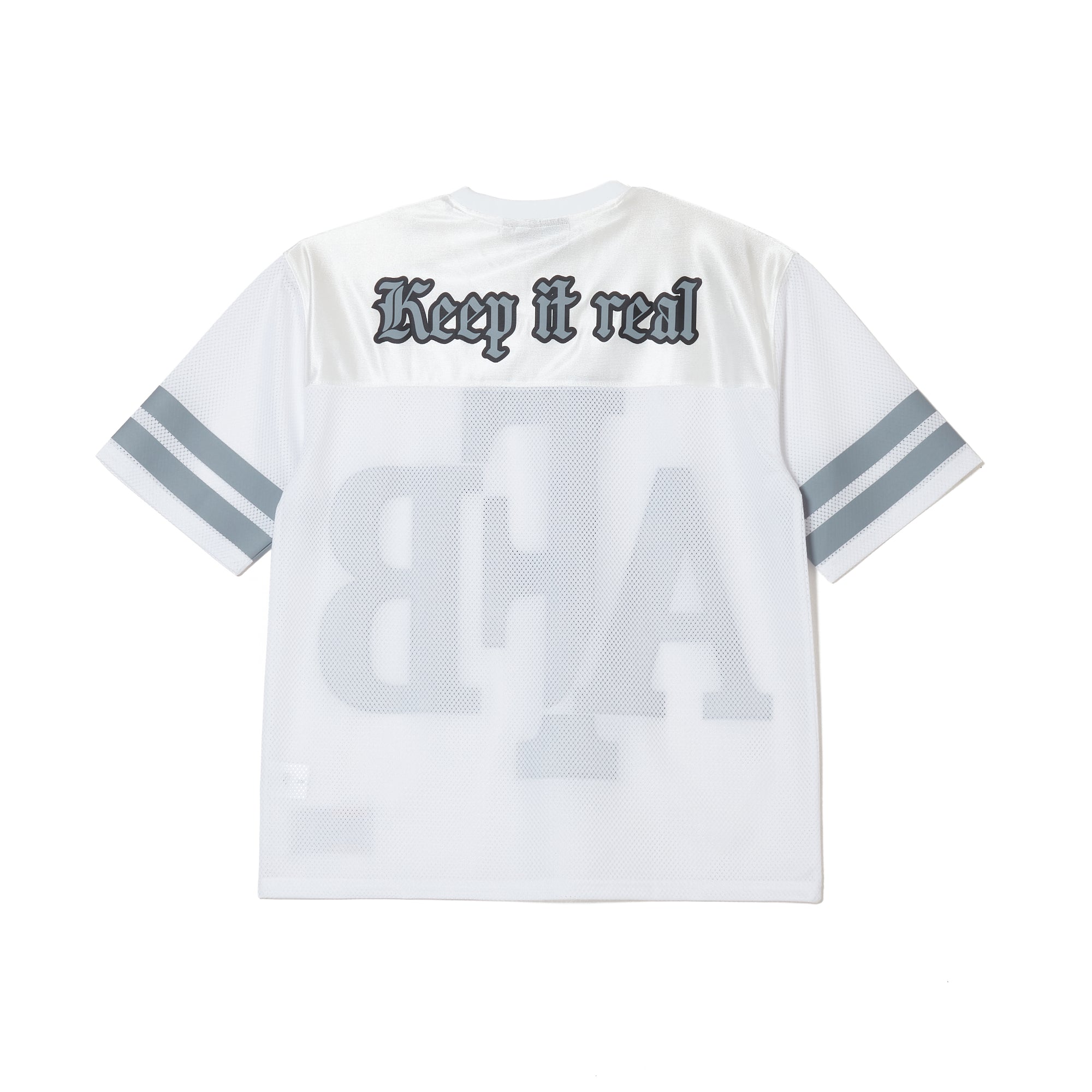 BIG LOGO MESH FOOTBALL TEE