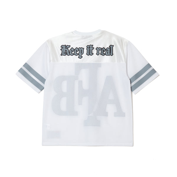 BIG LOGO MESH FOOTBALL TEE