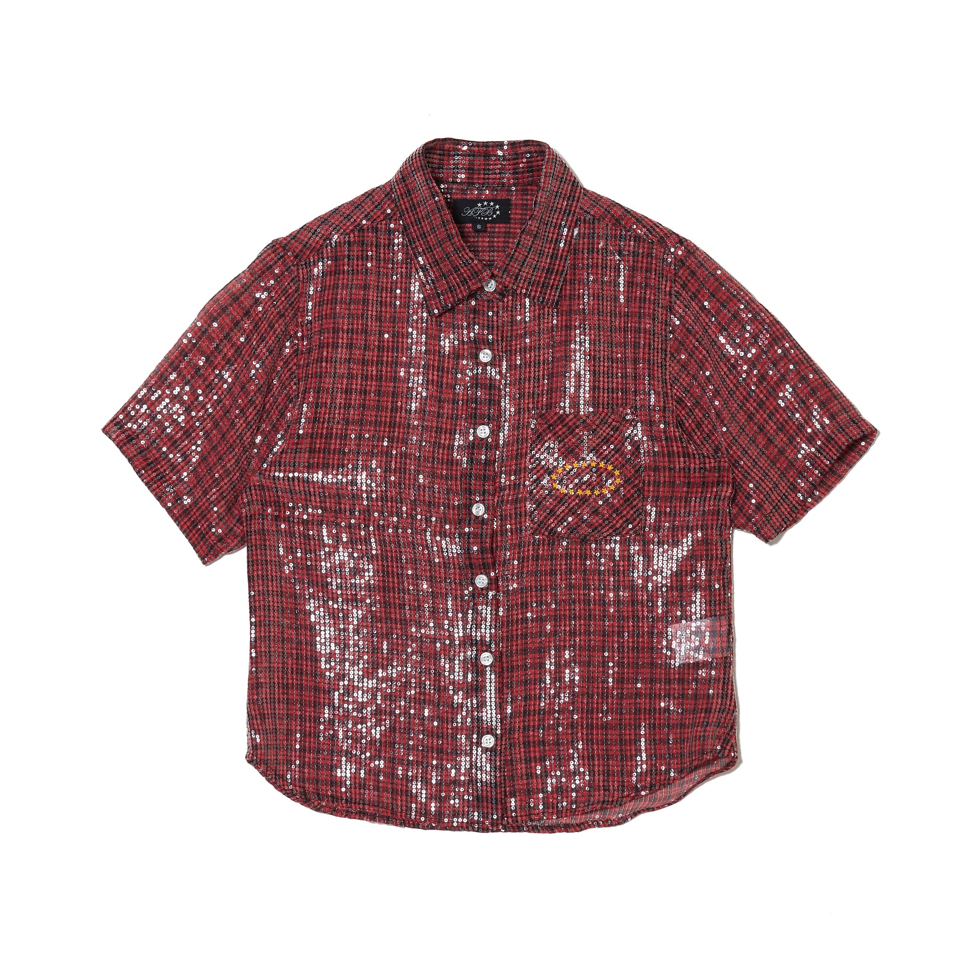 WMS SHEER SPANGLE SS SHIRTS