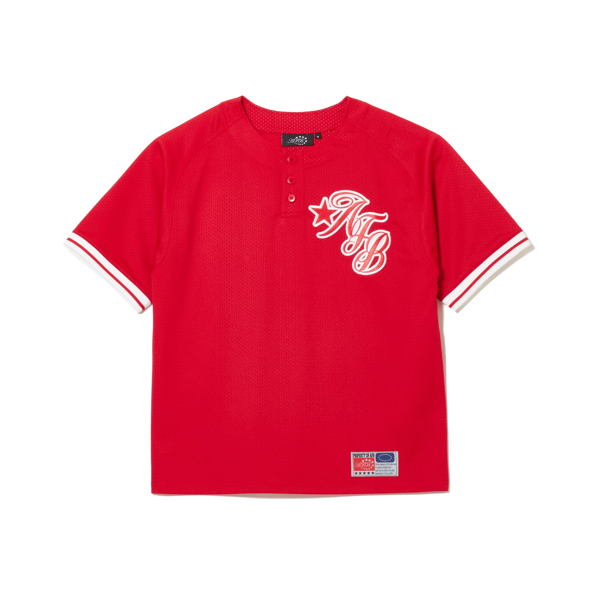 HALF BUTTON UP MESH TEE