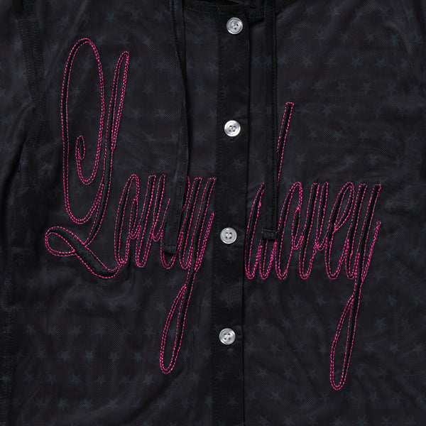 WMS STAR MESH BUTTON UP PARKA