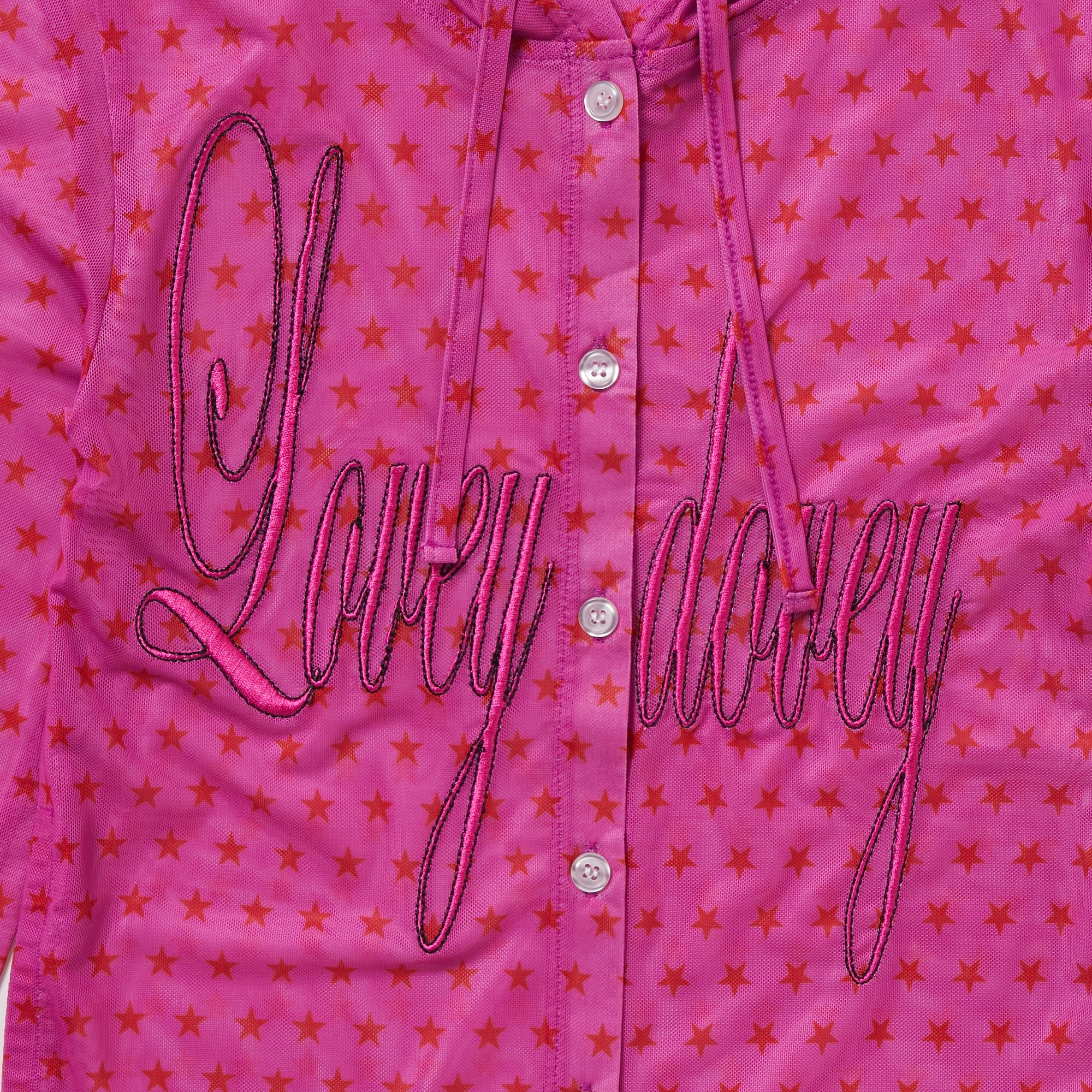 WMS STAR MESH BUTTON UP PARKA