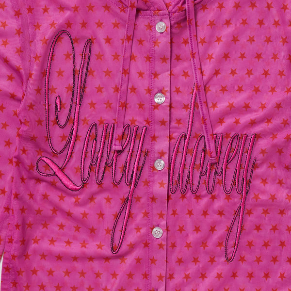 WMS STAR MESH BUTTON UP PARKA