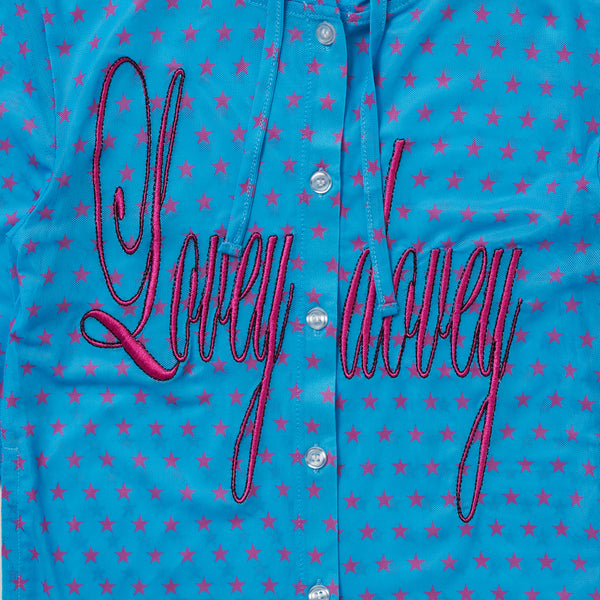 WMS STAR MESH BUTTON UP PARKA