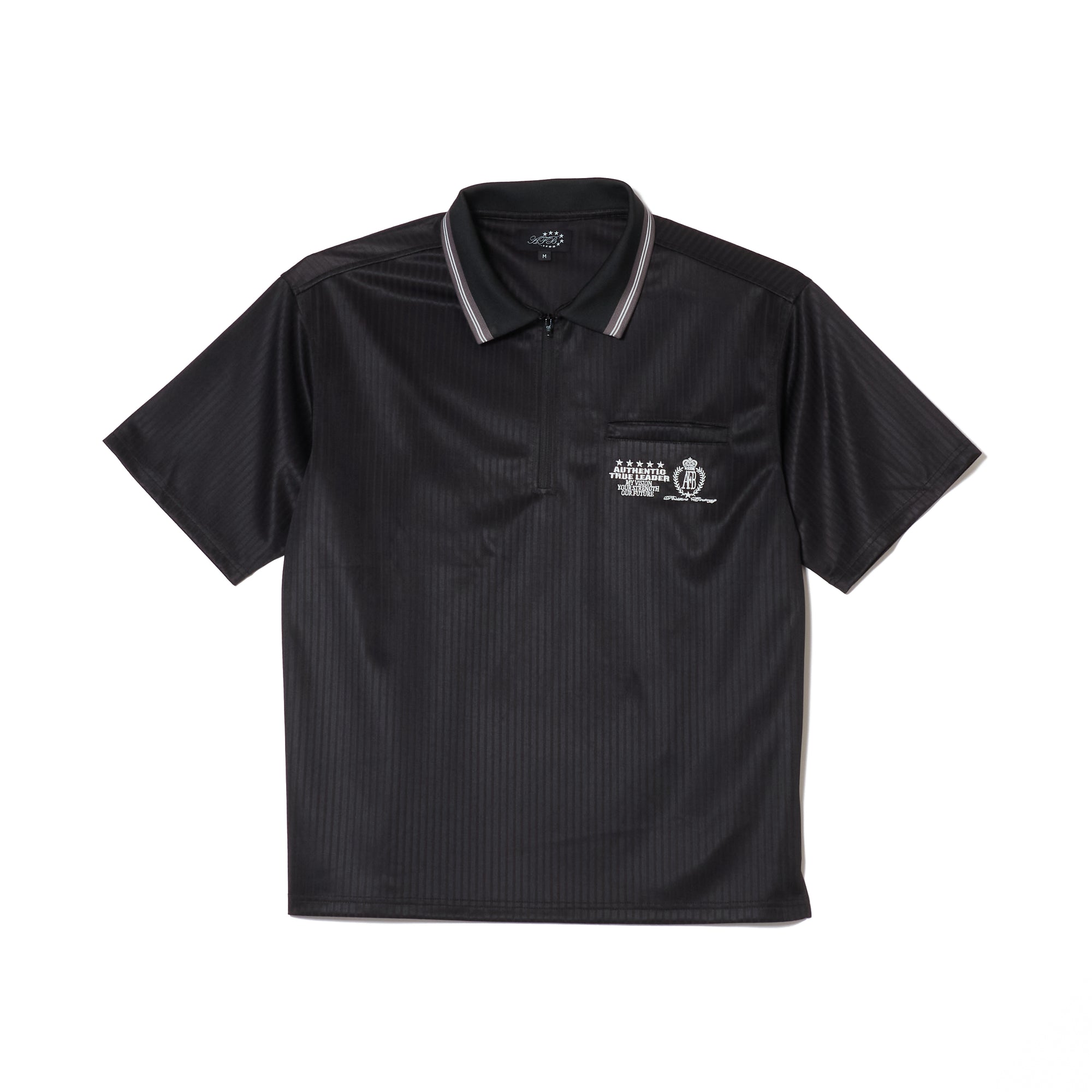 HALF ZIP UP JERSEY SS POLO